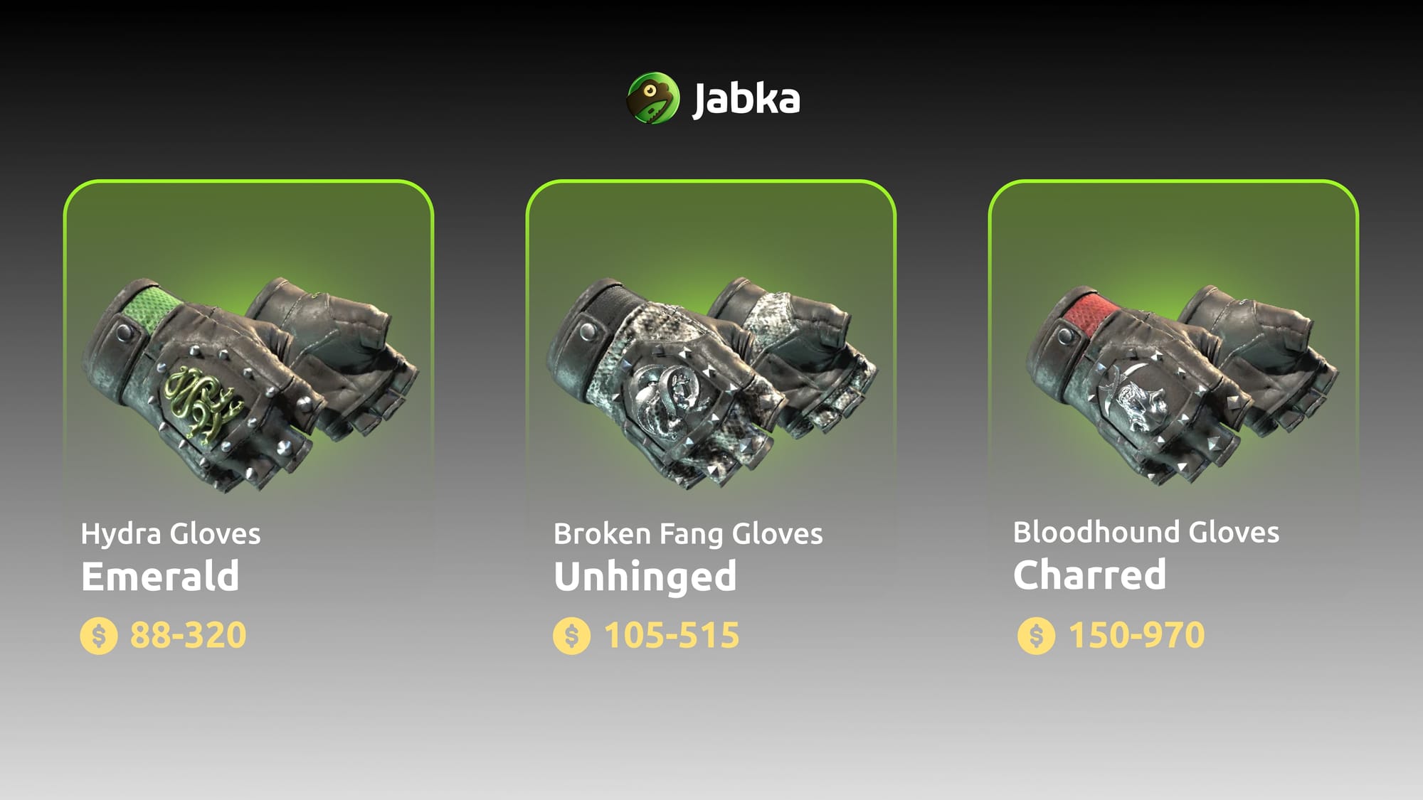 Дешевые черные перчатки КС