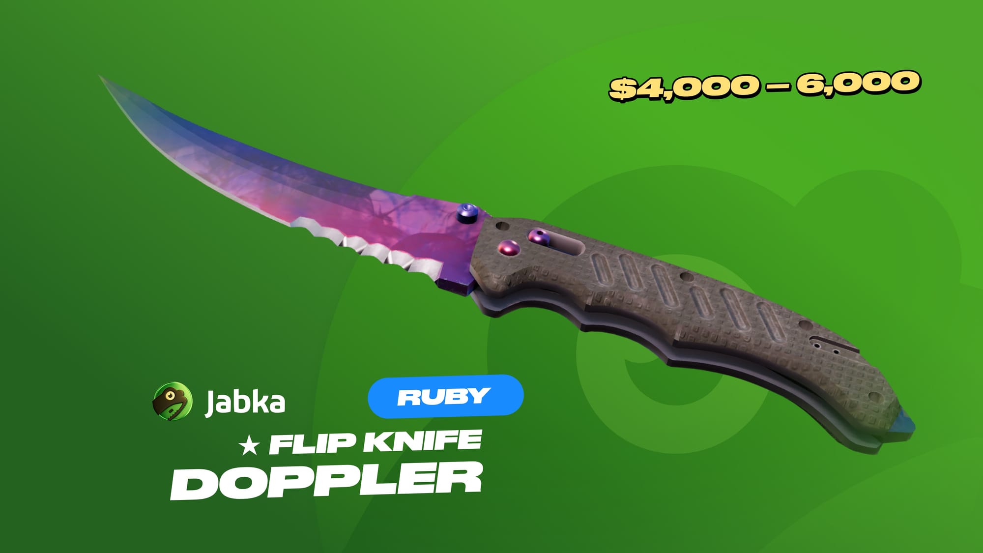 Flip Knife Doppler Ruby