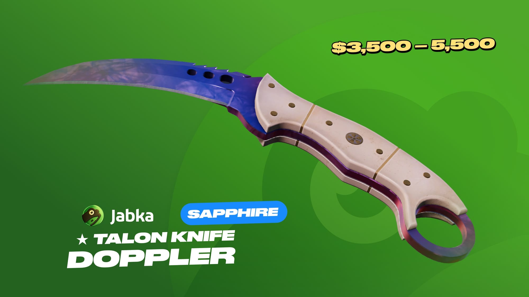 Talon Knife Doppler Sapphire