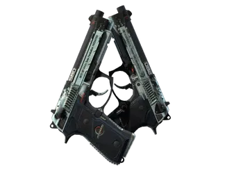 StatTrak™ Dual Berettas | Dezastre (Battle-Scarred)