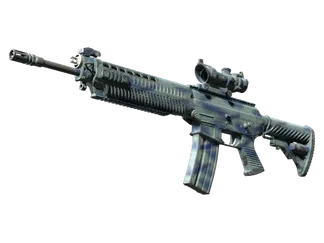 StatTrak™ SG 553 | Wave Spray (Field-Tested)