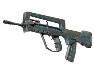 FAMAS | Cyanospatter (Battle-Scarred)
