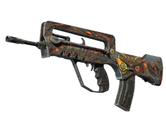 StatTrak™ FAMAS | Eye of Athena (Battle-Scarred)