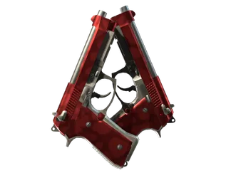 Dual Berettas | Hemoglobin (Minimal Wear)