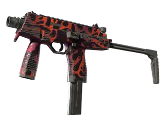 MP9 | Ruby Poison Dart (Well-Worn)