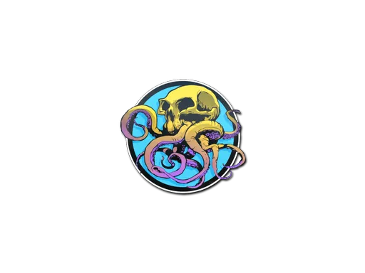 Sticker | Sunset Ocean Tentaskull