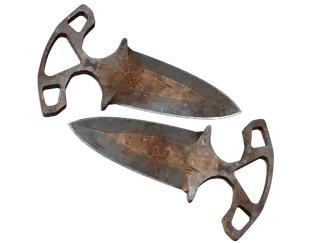 ★ Shadow Daggers | Rust Coat (Battle-Scarred)