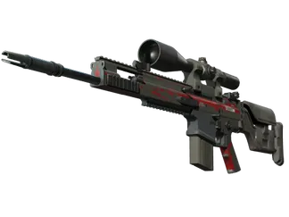 StatTrak™ SCAR-20 | Crimson Web (Battle-Scarred)