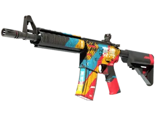 StatTrak™ M4A4 | Cyber Security (Well-Worn)