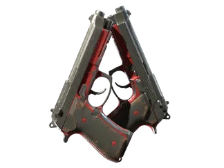 Dual Berettas | Panther (Battle-Scarred)