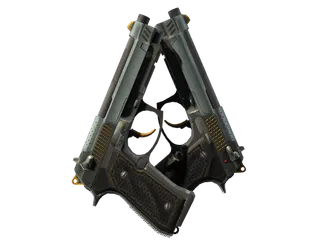 StatTrak™ Dual Berettas | Ventilators (Field-Tested)