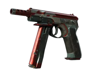 CZ75-Auto | Red Astor (Battle-Scarred)