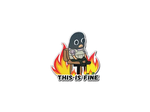 Sticker | This Is Fine (T)