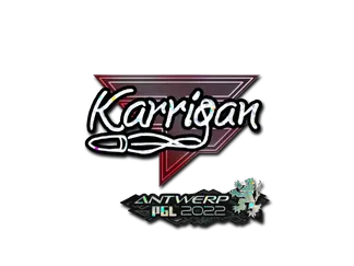 Sticker | karrigan (Glitter) | Antwerp 2022