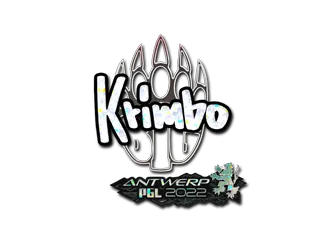 Sticker | Krimbo (Glitter) | Antwerp 2022