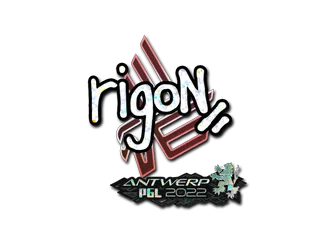 Sticker | rigoN (Glitter) | Antwerp 2022