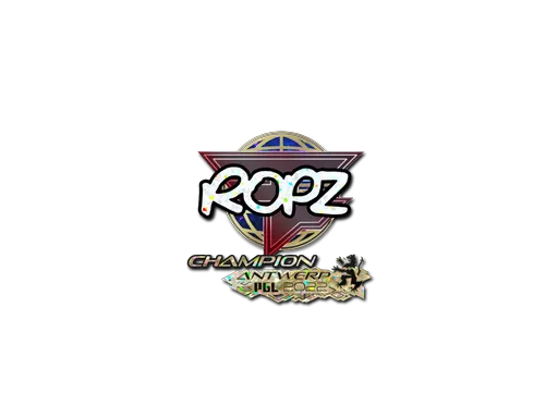 Sticker | ropz (Glitter, Champion) | Antwerp 2022