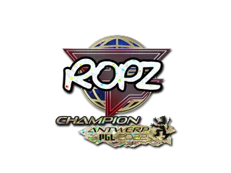 Sticker | ropz (Glitter, Champion) | Antwerp 2022