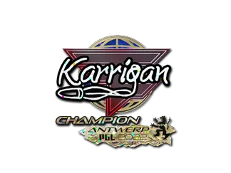 Sticker | karrigan (Glitter, Champion) | Antwerp 2022