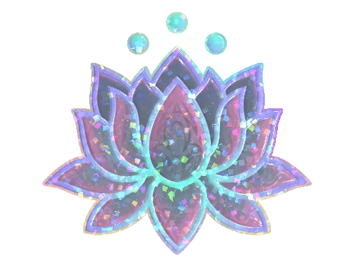 Sticker | Lotus (Glitter)