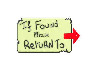 Sticker | Please Return To