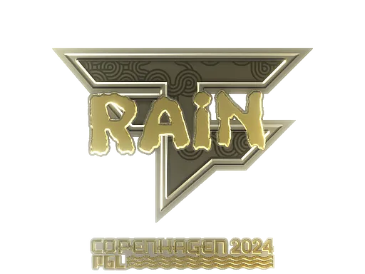 Sticker | rain (Gold) | Copenhagen 2024