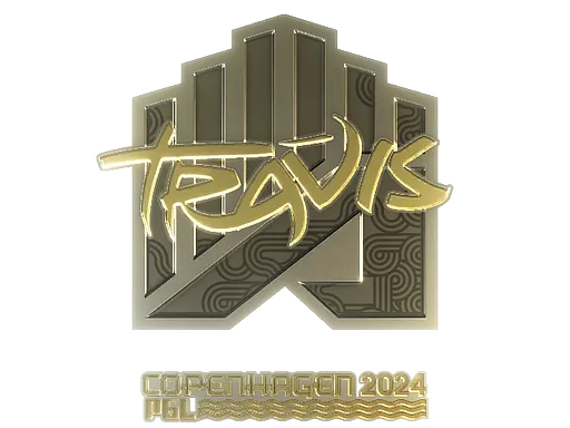 Sticker | TRAVIS (Gold) | Copenhagen 2024