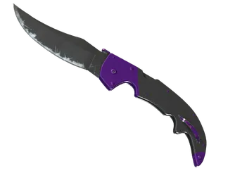 ★ StatTrak™ Falchion Knife | Ultraviolet (Well-Worn)