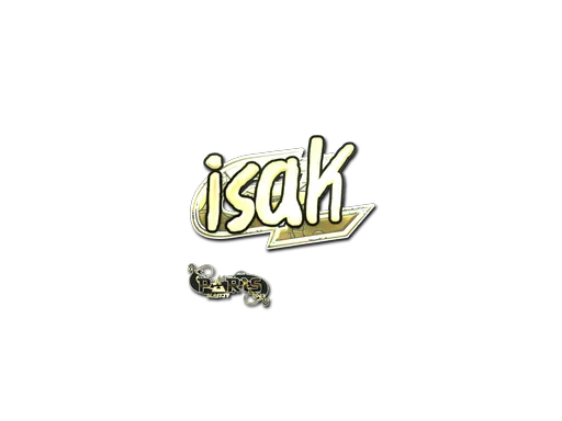 Sticker | isak (Gold) | Paris 2023