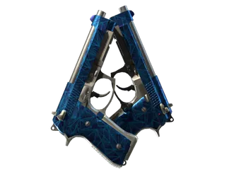 Souvenir Dual Berettas | Cobalt Quartz (Factory New)