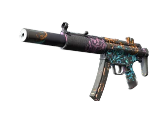 MP5-SD | Neon Squeezer (Battle-Scarred)