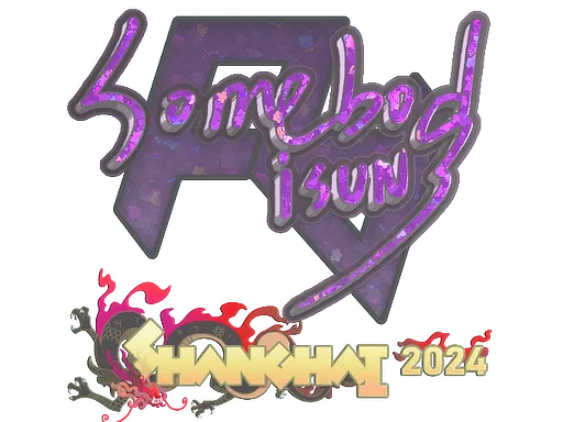 Sticker | somebody (Glitter) | Shanghai 2024
