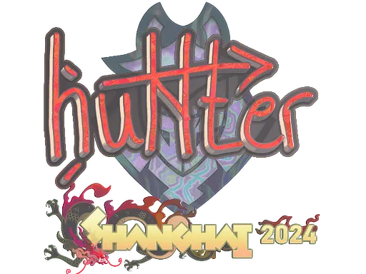 Sticker | huNter- (Holo) | Shanghai 2024