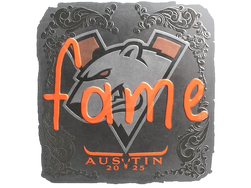 Sticker | fame (Foil) | Austin 2025