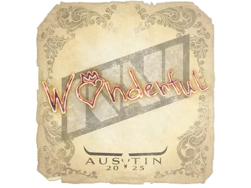 Sticker | w0nderful | Austin 2025