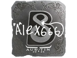 Sticker | alex666 (Foil) | Austin 2025