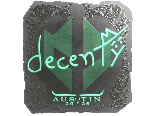 Sticker | decenty (Foil) | Austin 2025