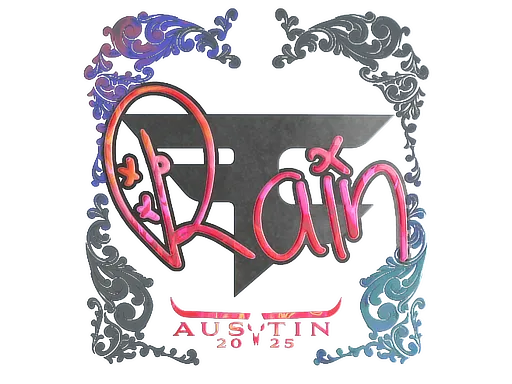 Sticker | rain (Holo) | Austin 2025