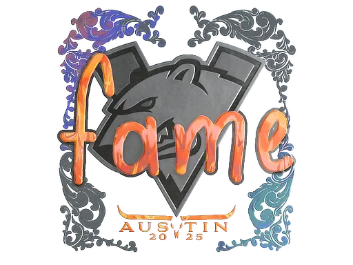 Sticker | fame (Holo) | Austin 2025