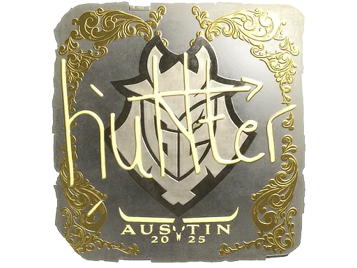 Sticker | huNter- (Gold) | Austin 2025