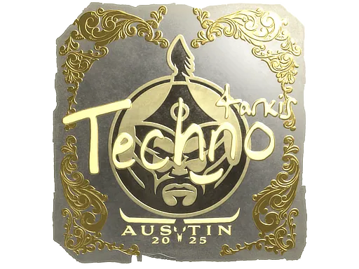 Sticker | Techno4K (Gold) | Austin 2025