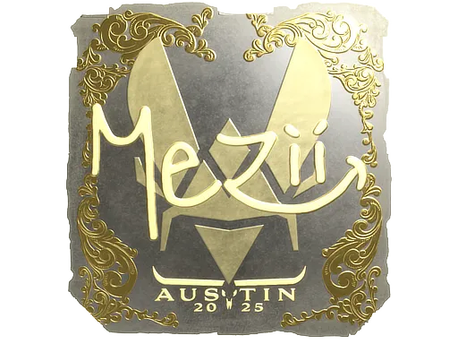 Sticker | mezii (Gold) | Austin 2025