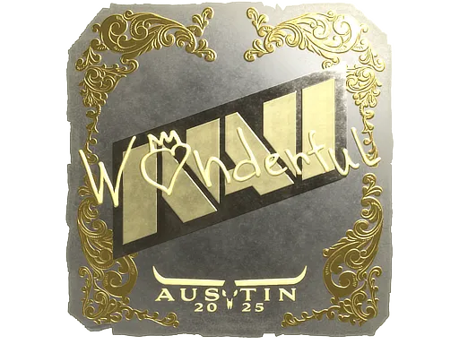 Sticker | w0nderful (Gold) | Austin 2025