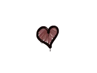 Sealed Graffiti | Heart (Brick Red)